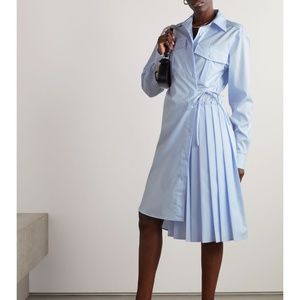 Dries Van Noten Asymmetric Wrap Shirt Dress Sz: FR36/US4